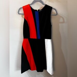 Vince Camuto Colorblock Sleeveless Mini Dress